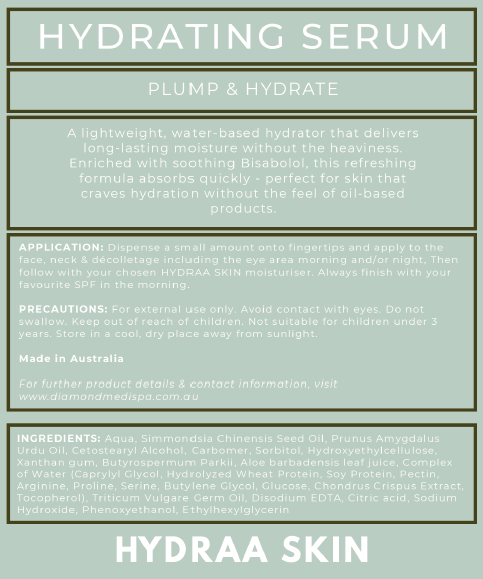 HYDRATING SERUM - 50ml ( For all Skin Types )