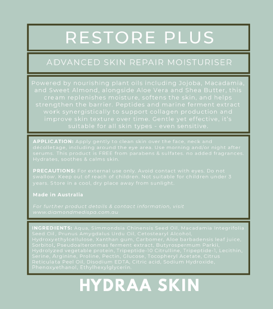 RESTORE PLUS MOISTURIZER - 50ml  ( For all Skin Types )